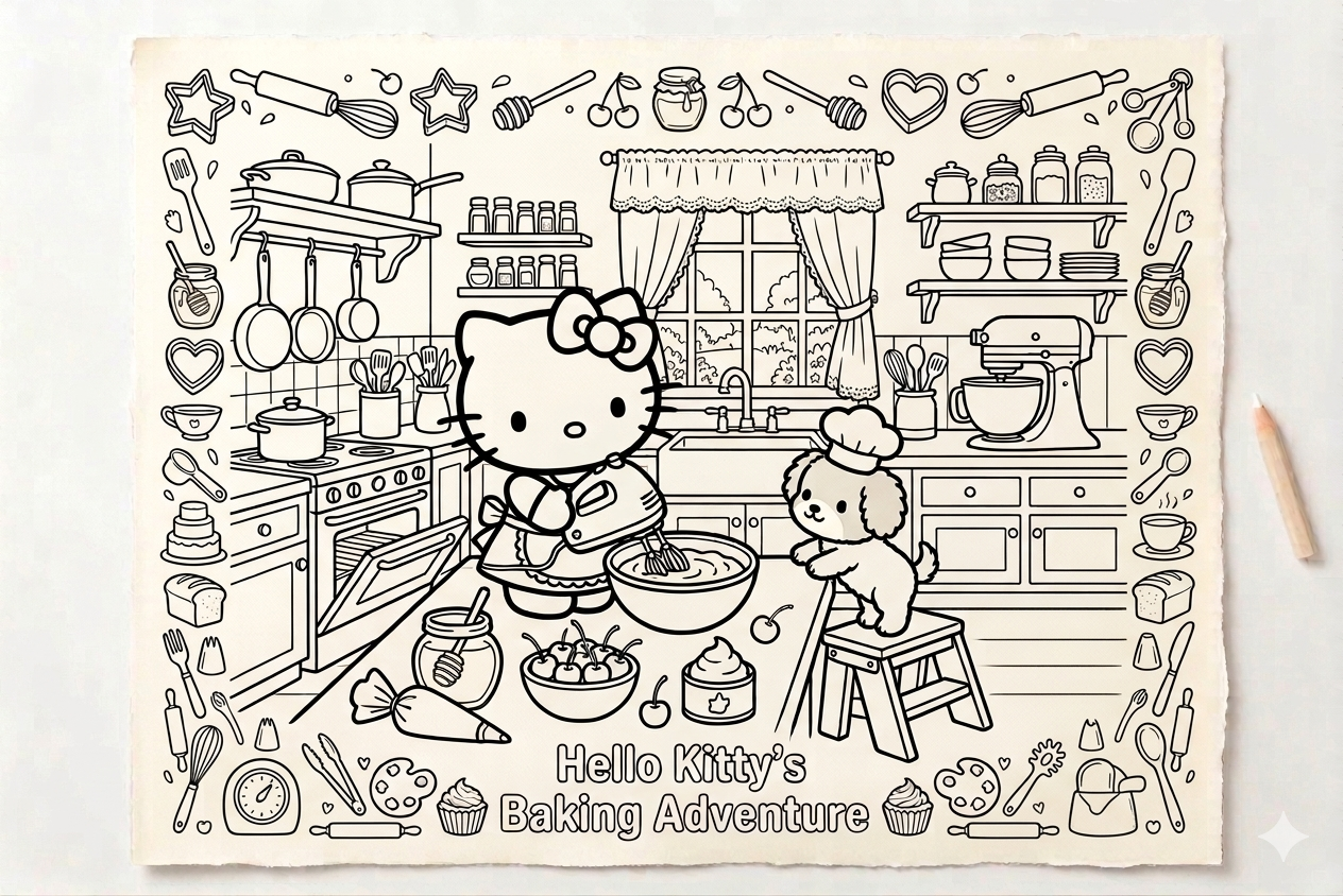 Hello Kitty's Sweet World Coloring Book.pdf